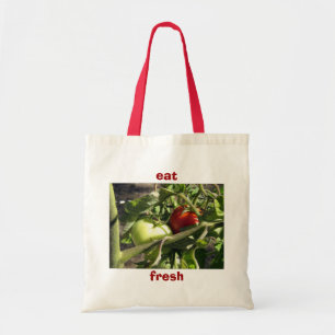 Bolsa Tote Sacola do mantimento das canvas - tomates,