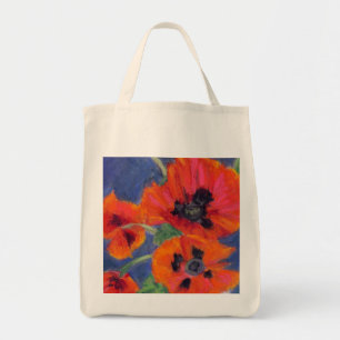 Bolsa Tote Sacola do mantimento das papoilas