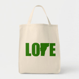 Bolsa Tote Sacola do mantimento do amor de Vermont reusável