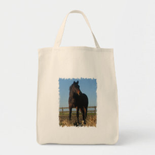 Bolsa Tote Sacola do mantimento do cavalo de baía