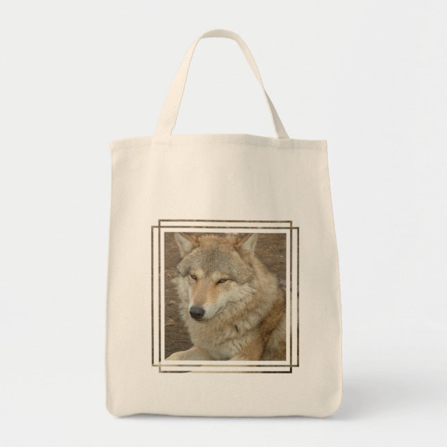 Bolsa Tote Sacola do mantimento do lobo (Frente)
