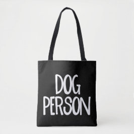 Bolsa Tote Sacola do meio de impressão da pessoa do cão toda