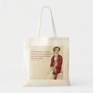 Bolsa Tote Sacola do Natal de Jane Austen