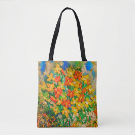 Bolsa Tote Sacola do óleo da primavera (pop da cor)
