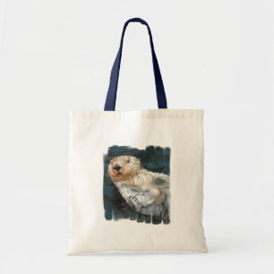 Bolsa Tote Sacola do orçamento da lontra de mar