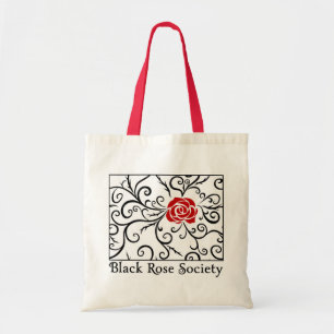 Bolsa Tote Sacola do orçamento, sociedade do rosa do preto
