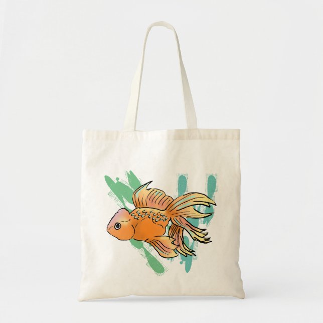 Bolsa Tote Sacola do peixe dourado (Frente)