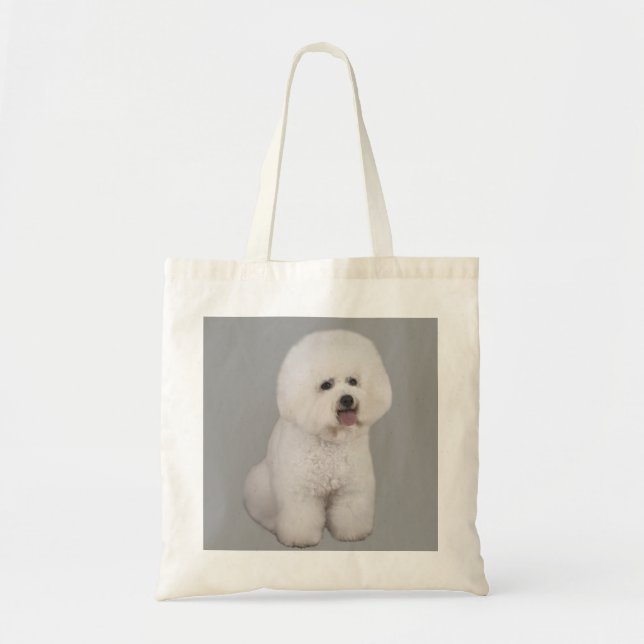 Bolsa Tote Sacola do precioso de Bichon Frise (Frente)