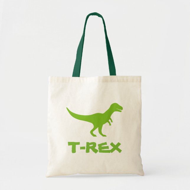 Bolsa Tote Sacola do rex do tiranossauro t para livros de (Frente)