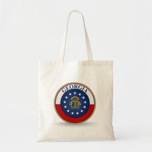 Bolsa Tote Sacola do selo da bandeira dos Estados da Geórgia