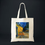 Bolsa Tote Sacola do terraço de Van Gogh Café<br><div class="desc">Sacola do terraço de Van Gogh Café. Pintura a óleo em canvas desde 1888. A arquitectura da cidade a mais comemorada de Van Gogh, Café Terraço Lugar du Fórum Arles, captura belamente a vida noturno francesa no final do século XIX. Um grande presente para fãs de Van Gogh, de cafés,...</div>