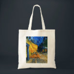 Bolsa Tote Sacola do terraço de Van Gogh Café<br><div class="desc">Sacola do terraço de Van Gogh Café. Pintura a óleo em canvas desde 1888. A arquitectura da cidade a mais comemorada de Van Gogh, Café Terraço Lugar du Fórum Arles, captura belamente a vida noturno francesa no final do século XIX. Um grande presente para fãs de Van Gogh, de cafés,...</div>