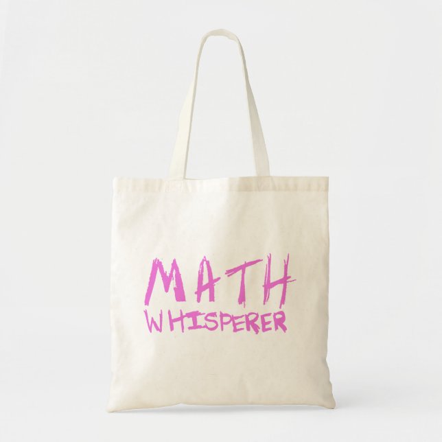 Bolsa Tote Sacola do Whisperer da matemática (Frente)