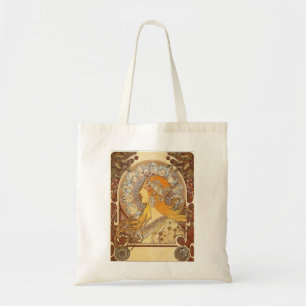 Bolsa Tote Sacola do zodíaco de Nouveau Alphonse Mucha da