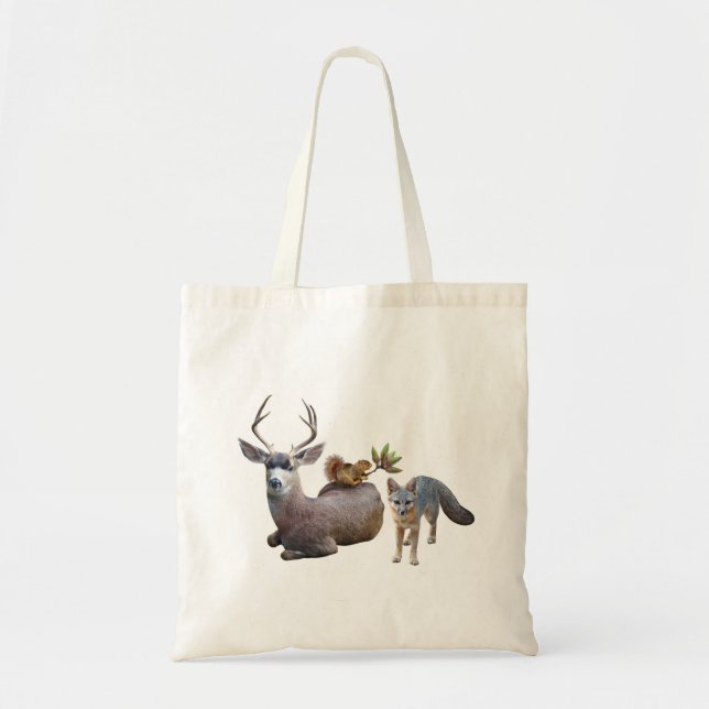 Bolsa Tote Sacola dos animais de Forrest (Frente)