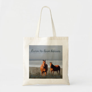 Bolsa Tote Sacola dos cavalos da praia