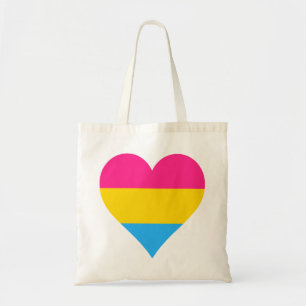 Bolsa Tote Sacola dos corações do orgulho de Pansexuality