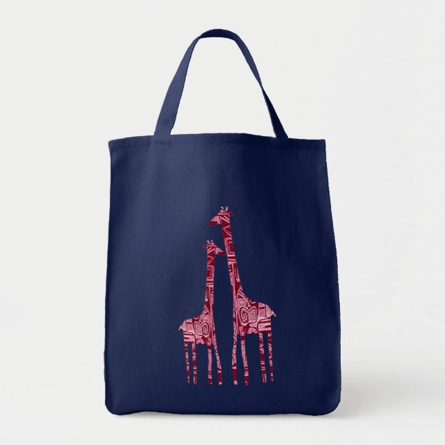 Bolsa Tote sacola dos girafas (Frente)