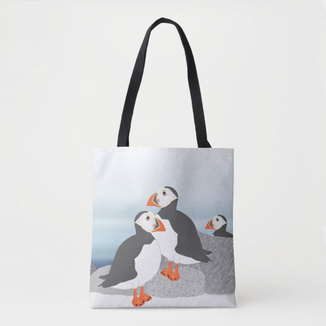 Bolsa Tote Sacola dos papagaio-do-mar (Frente)
