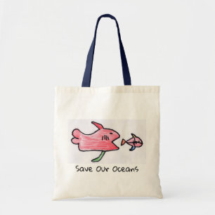 Bolsa Tote sacola dos peixes