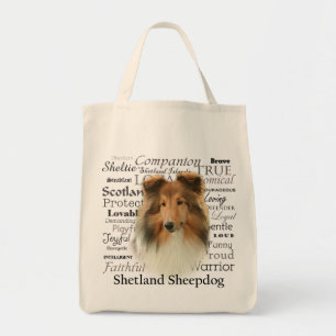 Bolsa Tote Sacola dos traços de Sheltie