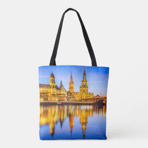 Bolsa Tote Sacola Dresden do impressão do costume toda sobre