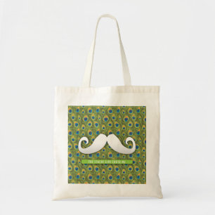 Bolsa Tote Sacola engraçada bonito do bigode com impressão do