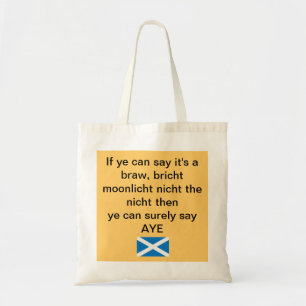 Bolsa Tote Sacola escocesa Braw da independência de Bricht