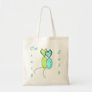Bolsa Tote Sacola estilizado do gato