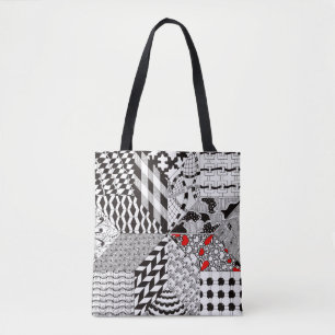 Bolsa Tote Sacola estofando bonita do bloco 8-Point