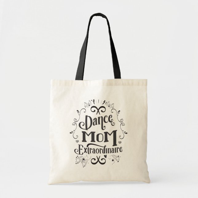 Bolsa Tote Sacola Extraordinaire da mamã da dança - preto (Frente)
