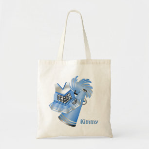 Bolsa Tote Sacola feita sob encomenda azul das canvas do