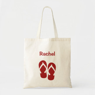 Bolsa Tote Sacola feita sob encomenda vermelha do verão do