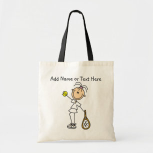 Bolsa Tote Sacola fêmea personalizada do jogador de ténis