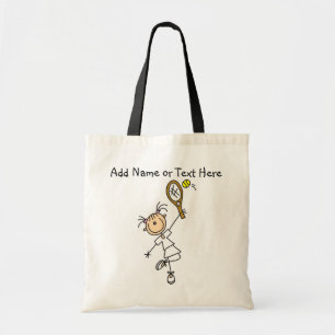 Bolsa Tote Sacola fêmea personalizada do jogador de ténis