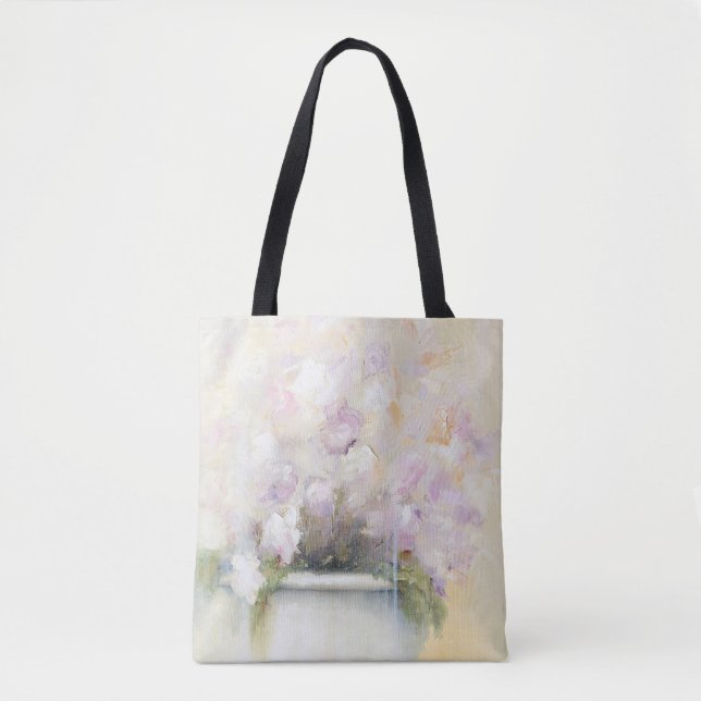 Bolsa Tote Sacola floral abstrata de "agosto" (Frente)