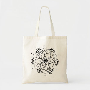 Bolsa Tote Sacola floral da mandala