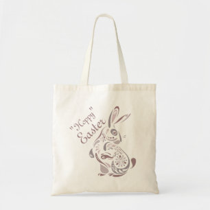 Bolsa Tote Sacola floral do coelho