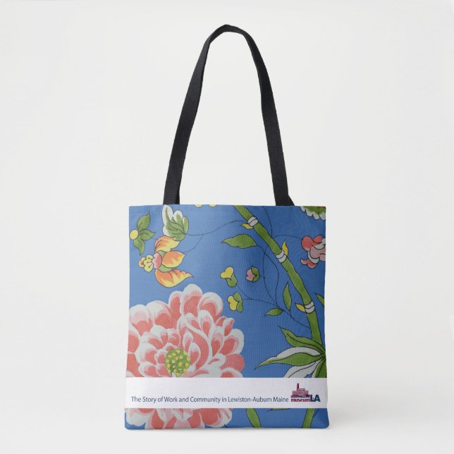 Bolsa Tote Sacola floral do LA do museu (Frente)