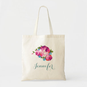 Bolsa Tote Sacola floral personalizada