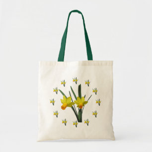 Bolsa Tote Sacola - flores do Daffodil