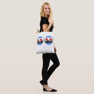 Bolsa Tote sacola frente e verso dos chicaGOggles