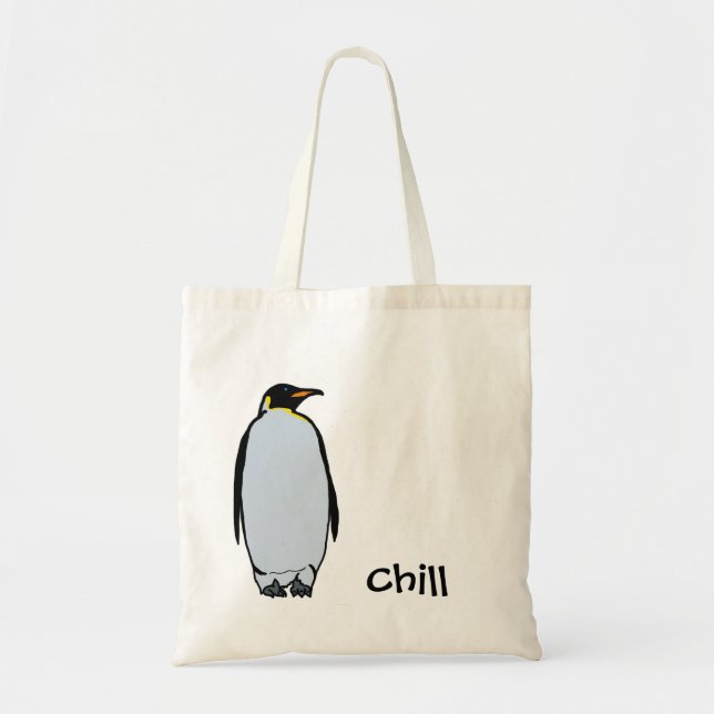 Bolsa Tote Sacola fria do pinguim (Frente)