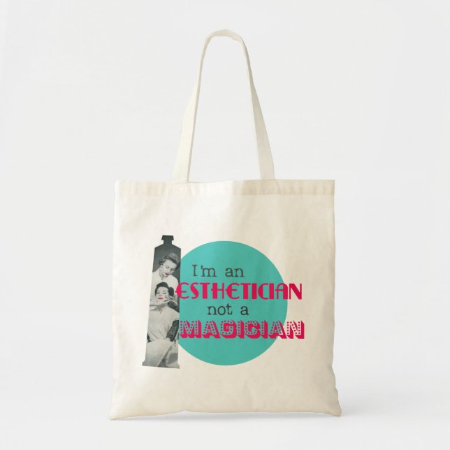 Bolsa Tote Sacola gráfica retro do Esthetician (Frente)