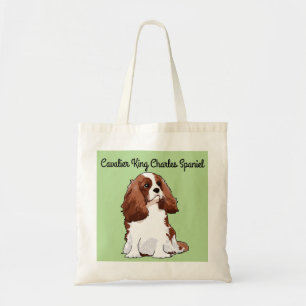 Bolsa Tote Sacola ilustrada descuidado do Spaniel de rei