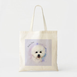 Bolsa Tote Sacola ilustrada Frise de Bichon (7 cores)