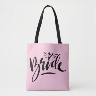 Bolsa Tote Sacola indicada por letras do casamento da NOIVA