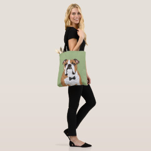 Bolsa Tote Sacola inglesa do buldogue do cavalheiro para