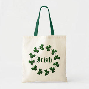 Bolsa Tote Sacola irlandesa do anel do trevo