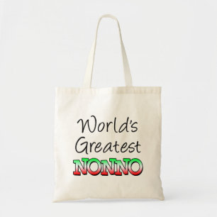 Bolsa Tote Sacola italiana do vovô do Nonno do mundo a grande